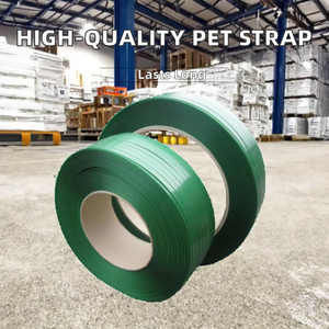 Precio Directo de Fábrica, Cinta de Embalaje de Poliéster en Relieve de Alta Calidad, Duradera, Personalizada, de Diferentes Grosores, Tipo Manual, Color Verde - Product Image 2