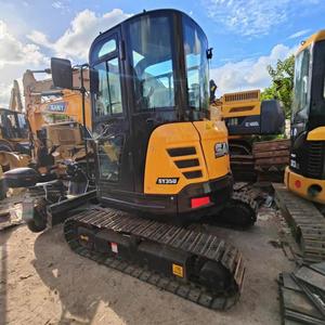 Used 3.5 Ton Mini Excavator Zero Tail Compact Hydraulic Excavator for Construction Farming Landscaping SY35U Type Best Selling - Product Image 2