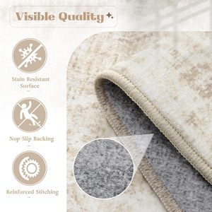 <span class=keywords><strong>Vintage</strong></span> Boho medaglione Area tappeto lavabile antiscivolo morbido bassa pila Runner per ingresso zerbino per cucina bagno corridoio retrò - Product Image 5