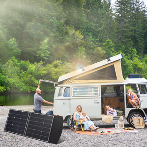 <span class=keywords><strong>EASUN</strong></span> POWER 100W 200W Panneau Solaire Portable Pliable pour Voyage Camping Power Bank Station - Product Image 5