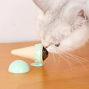 Crème glacée chat menthe <span class=keywords><strong>deux</strong></span> couleurs jouets auto-meulage élevé et nettoyage des dents animal de compagnie Zhuanzhuan Le doux cône chaton pour soulager l'ennui - Product Image 3