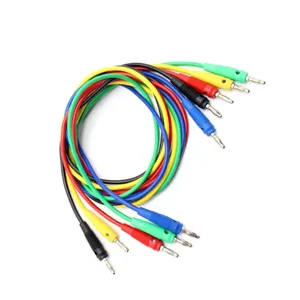 14AWG Soft Silicone wire 4mm Banana Plug Test Line 1metre Long Male To Male Multimeter Wire Cable for Electrical Work