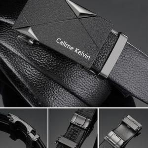 Cinturón de Cuero Genuino de Diseño Vintage para Hombre <span class=keywords><strong>Callme</strong></span> Kelvin, Longitud Personalizada, Hebilla de Cierre Automático, Correa de Cuero Vacuno de Lujo, Casual y Moderno, 4CM - Product Image 6