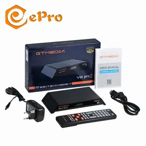 GTmedia V8 Pro2 penerima TV, satelit HD 1080P DVB S2 + DVB T2 + kabel/ISDB-T Built-in WiFi penerima satelit Tuner ganda