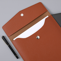 Carpeta de Archivos de Cuero PU de Calidad, Personalizada, Impermeable, Tamaño A4, con Cierre Magnético, para Documentos y Información Empresarial