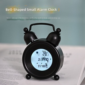 Réveil LCD en plastique pour enfants, mignon et créatif, avec affichage lumineux, mini-réveil de chevet, décor de chambre à coucher et de <span class=keywords><strong>bureau</strong></span> avec thermomètre - Product Image 1