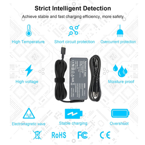 Adaptateur secteur <span class=keywords><strong>USB</strong></span> Type <span class=keywords><strong>C</strong></span> 45W pour <span class=keywords><strong>Lenovo</strong></span> Chromebook C330 300e 100e <span class=keywords><strong>ThinkPad</strong></span> T480 T480s T580 Type-<span class=keywords><strong>C</strong></span> 20V 2.25A Chargeur d'alimentation pour ordinateur portable - Product Image 5