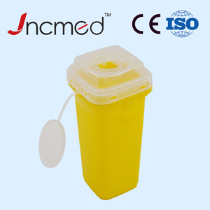 Caja de seguridad desechable para objetos punzocortantes de 2L, para jeringas, caja para jeringas de diabéticos, amarilla, para el hogar, contenedor de objetos punzocortantes de 2L - Product Image 4