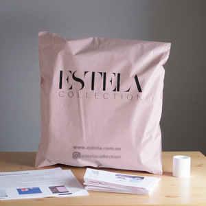 Borsa di spedizione postale per abbigliamento personalizzato Poly <span class=keywords><strong>corriere</strong></span> imballaggio Branding consegna stampa Mailer satinato - Product Image 4