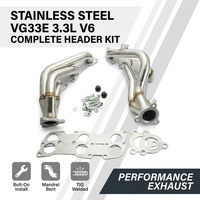 Kit de collecteur d'échappement en acier inoxydable haute performance 98-04 Nissan Frontier D22 Pathfinder R50 Xterra VG33E 3.3L V6 Vente en gros