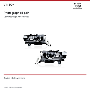 Conjunto de Faros LED para Toyota Land Cruiser LC200 2016 a 2021, Reflector Blanco como se muestra en la fotografía - Product Image 2