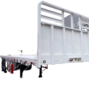 Semirremolque de plataforma para contenedores de 40 pies en buen estado - Product Image 3