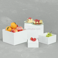 Support à gâteau en acrylique fantaisie de 3/4/5/6/7/8 pouces, lot de 6 pièces, pour mariage, anniversaire, buffet, goûter, fruits, desserts