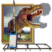 Impresora de pintura de pared de fondo 3D para el hogar, riel con ruedas, máquina de impresión de pared UV todo en uno, impresora de pared vertical