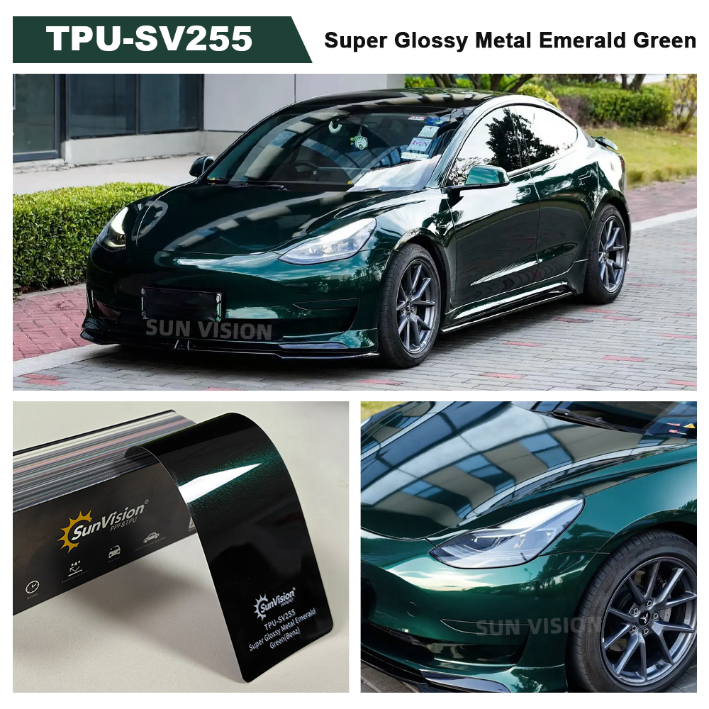 Vert émeraude métallisé super brillant