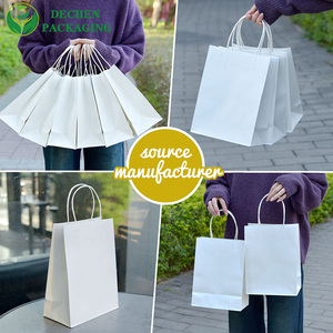 Paper Grocery Shopping Bags with Handles for Supermarket