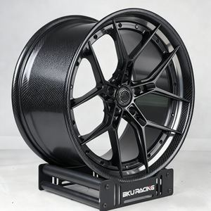 Cerchi in Fibra di Carbonio Forgiata Bku per Ferrari 488 458 SF90 296 812 F8 FF, 19 20 21 Pollici, Cerchi in Lega Leggera Personalizzati a 2 Pezzi - Product Image 1