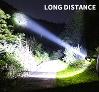 Lampe de chasse 1500 lumens Xhp70.2, lampe torche LED la plus puissante, rechargeable par USB, Xhp70 Xhp50, batterie 18650 ou 26650