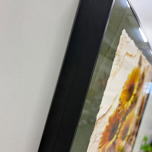 Copertura per Contatore Elettrico con Girasole Stile Art Déco, Decorazione Murale Personalizzabile in MDF, <span class=keywords><strong>Arte</strong></span> Murale per Nascondere la Scatola di Distribuzione Elettrica - Product Image 5