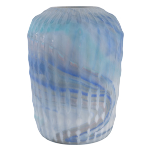 Vaso in vetro decorativo moderno intagliato, elegante vaso per fiori per soggiorno, camera da letto, ufficio, tavolo - Product Image 4