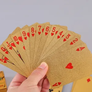 Figura De Folha De Pôquer De Plástico Cartão Impresso Dólar Cartão De Jogo De Poker Ouro 2023 Fábrica Novo Luxo Personalizado 3 Conjuntos LKK Normal