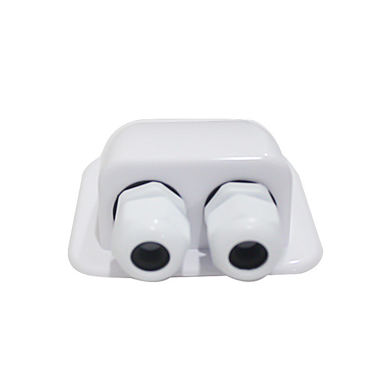 UV-Resistant Solar Panel Photovoltaic Plastic Bracket Double Hole Round Arc Black ABS Caravan Roof IP68 Waterproof Junction Box
