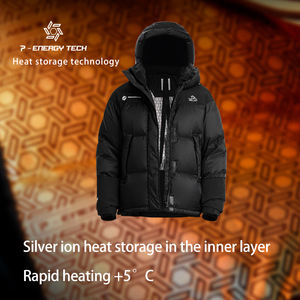 Piumino da Uomo PELLIOT Caldo, Idrorepellente e Antivento per l'Inverno e l'Outdoor con Imbottitura in Piuma d'<span class=keywords><strong>Oca</strong></span> <span class=keywords><strong>Bianca</strong></span> al 95% e Potere di Riempimento 1000 - Product Image 2