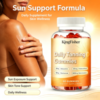 KingFisher OEM Zonnebank Gummies Supplement Suiker Vrij Astaxanthine Lycopeen voor Stralende Huid Natuurlijke Formule Groothandel
