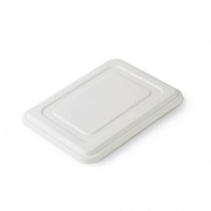 Boîte alimentaire jetable et compostable en bagasse de canne à sucre biodégradable, blanche, avec plateau moulé à 4/5/6 compartiments, vaisselle à emporter - Product Image 4