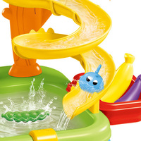 2026 Jouet de cuisine d'assemblage pour enfants, très populaire, avec bassin de pêche à l'eau et machine à laver la vaisselle, doté d'un robinet d'eau de dessin animé