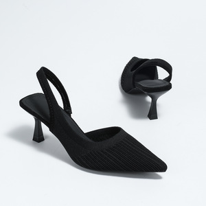 Wholesale 2026 new summer fashion women's ankle-high <b>platform</b> sandals <b>with</b> pointed toes and side perforated breathable fabric - Product Image 3