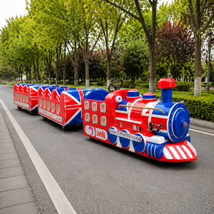 Train électrique sans rails Joy2fun pour centres commerciaux et parcs, certifié CE, capacité supérieure <span class=keywords><strong>à</strong></span> 500 kg, balade familiale amusante - Product Image 4