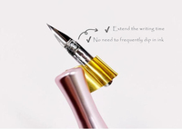 Calligraphie Pen Tip G Nib Dispositif de stockage d'encre Dip Pen Accelerator Calligraphy Tool Accessoires