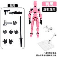 Set a granel de figuras de acción articuladas DIY T13, modelo de maniquí multiposición para construcción de dioramas de stop motion, figuras de acción T13