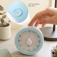 Minuteur visuel mécanique analogique rotatif à chiffres pour enfants, 60 minutes, avec aimant, pour restaurant, table, bureau, cuisine, étude, cadeau, tour de magie