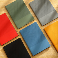 Carnet en cuir souple à armure toile, papeterie de bureau professionnelle, journal d'étudiant frais et élégant, bloc-notes pratique à transporter