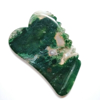 Vente en gros de bricolage de la meilleure agate indienne rouleau de massage en cristal de jade Gua Sha pour le visage rouleau de massage en pierre de Guasha