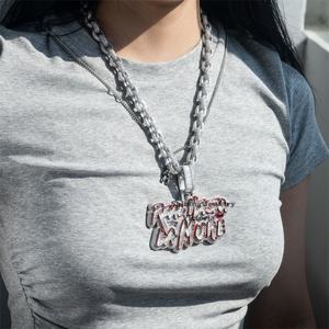 Real Hasta La Muerte Passダイヤモンドテスター3 "エナメル塗装VVS MoissaniteダイヤモンドアイスアウトキューバンリンクラッパージュエリーカスタムPe - Product Image 6