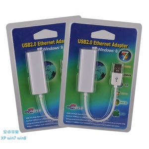 <b>USB</b> 2.0 <b>Ethernet</b> Adapter RJ45 Network Card For Windows Mac Linux PC Laptop Desktop Computer - Product Image 1