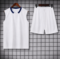 Ensemble de short et maillot de football sans manches pour jeunes, motif camouflage abstrait graffiti, séchage rapide, en polyester, personnalisable avec logo