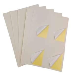 Format A4 mat 4 pièces de papier autocollant à angle droit 45 feuilles d'étiquettes d'<span class=keywords><strong>adresse</strong></span> d'expédition de code-barres auto-adhésives pour imprimante à jet d'encre - Product Image 1