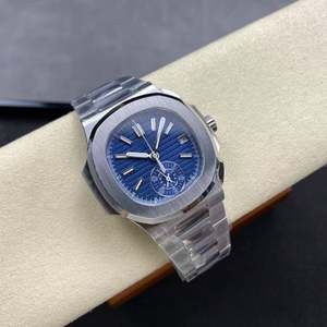 นาฬิกาข้อมือผู้ชายแบรนด์หรูระดับไฮเอนด์ ของแท้ ระบบจักรกลอัตโนมัติ สายโลหะผสมลายหนังจระเข้ สไตล์ธุรกิจ หน้าปัดคริสตัลแซฟไฟร์ - Product Image 4