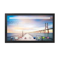 PC Todo en Uno de 18.5 Pulgadas con Pantalla Táctil Capacitiva, Bisel Ultra Delgado, Relación de Aspecto 16:10, para Uso Empresarial, Compatible con Sistemas Android y Windows, DC
