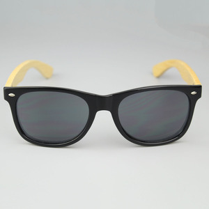 Unisex Custom Bamboo Wood <b>Sunglasses</b> with Blue Gray Green Yellow Purple Red Pink Lenses Polarized UV400 2024 Cat.3 - Product Image 2