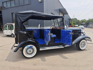Coche de turismo eléctrico clásico vintage de alta calidad con 5 asientos Estilo retro antiguo Certificado por el fabricante CE - Product Image 2