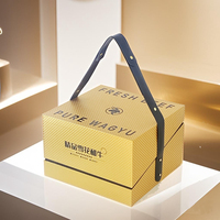 Boîte d'expédition réfrigérée personnalisée pour la chaîne du froid, sacs isothermes, glacière pour aliments surgelés, boîte en papier pour truffes noires, fromages et fruits de mer, gaufrage