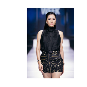 Camisas y blusas de mujer de diseño de lujo listas para enviar tienda mayorista de ropa de mujer material ecológico Enzo Vietnam - Product Image 5