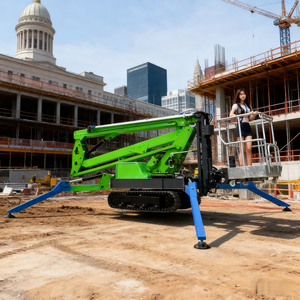 Cheap 16M Hydraulic Electric Self Propelled Cherry Picker <b>Spider</b> Boom Lifts For Sale - Product Image 4