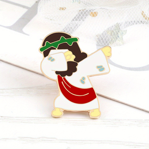 Épinglette en émail Jésus <span class=keywords><strong>Messie</strong></span> - Badge icône de la foi chrétienne pour vêtements, sacs et bijoux - Cadeau idéal pour les amis - Product Image 6