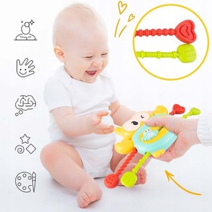 Juguete Musical de Plástico Natural para Bebés TOPSKY TOYS, Sonajero y Anillos de Dentición para Recién Nacidos e Infantes de 0 a 24 Meses, Juguete Sensorial de Cangrejo - Product Image 2